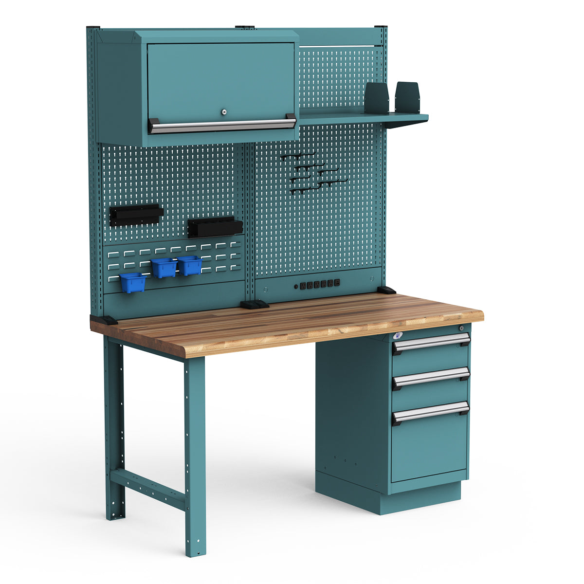 Workstations - 60"W x 30"D x 82"H - Laminated Wood Top
