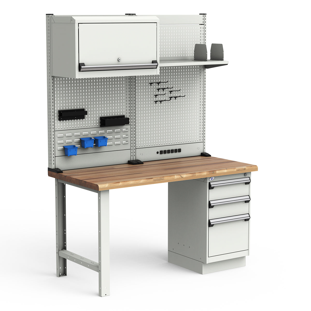 Workstations - 60"W x 30"D x 82"H - Laminated Wood Top