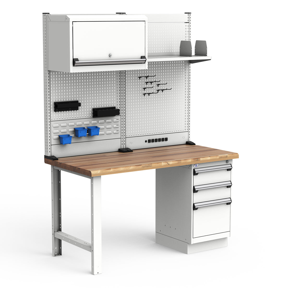 Workstations - 60"W x 30"D x 82"H - Laminated Wood Top