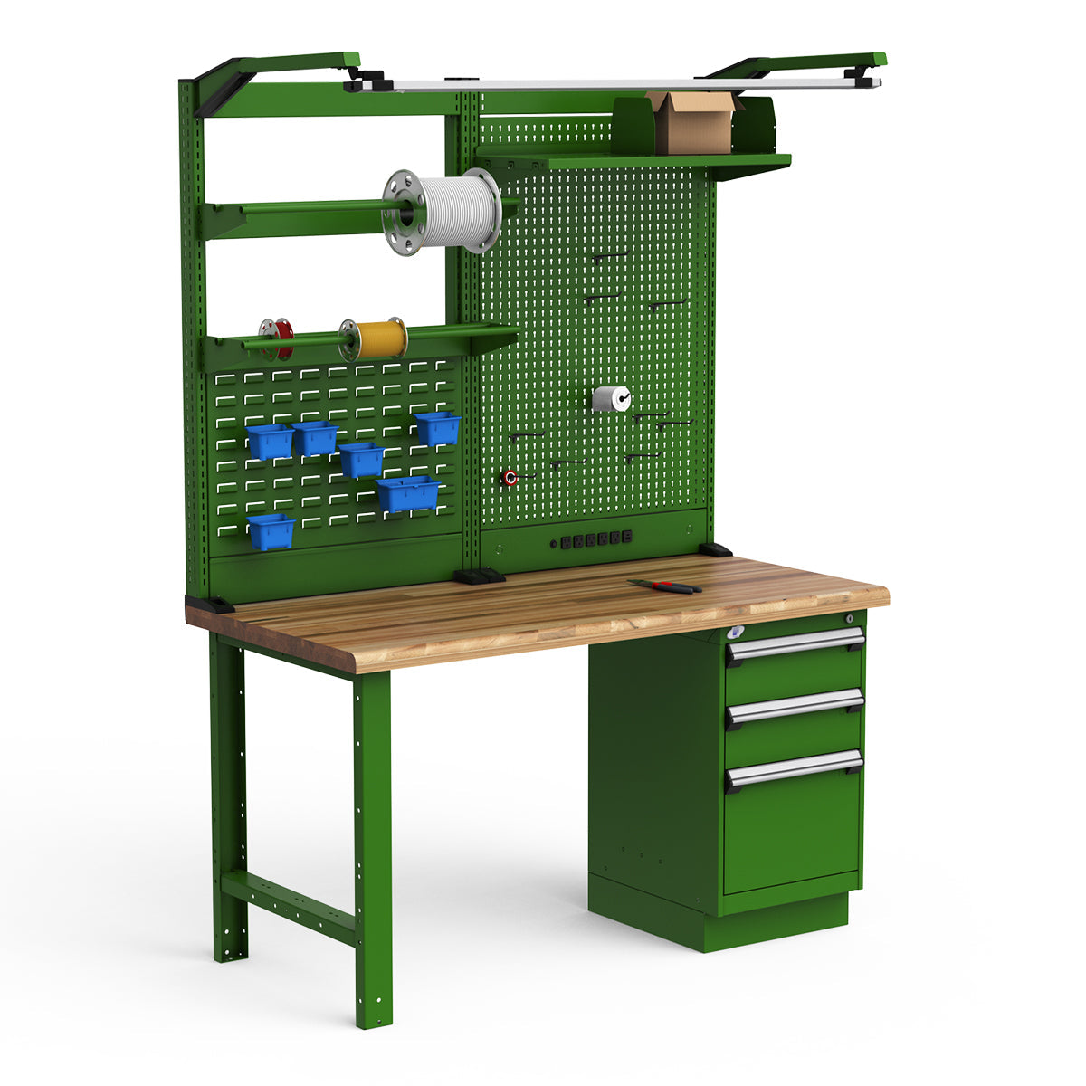 Workstations - 60"W x 30"D x 82"H - Laminated Wood Top