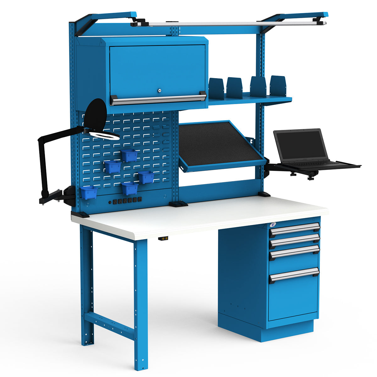 Workstations - 60"W x 30"D x 82"H - Dissipative Top