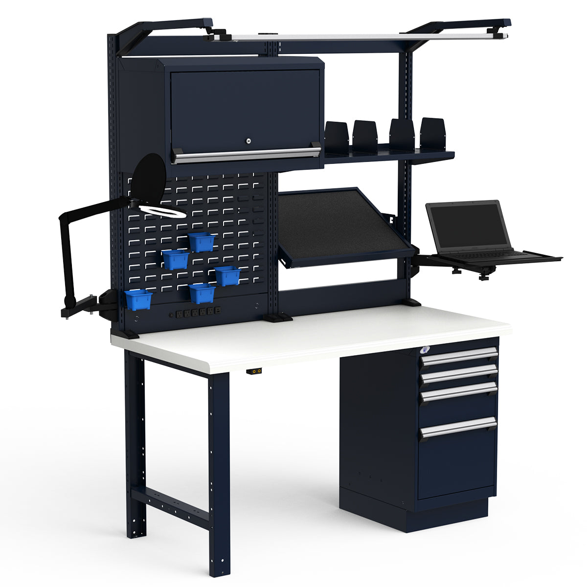 Workstations - 60"W x 30"D x 82"H - Dissipative Top