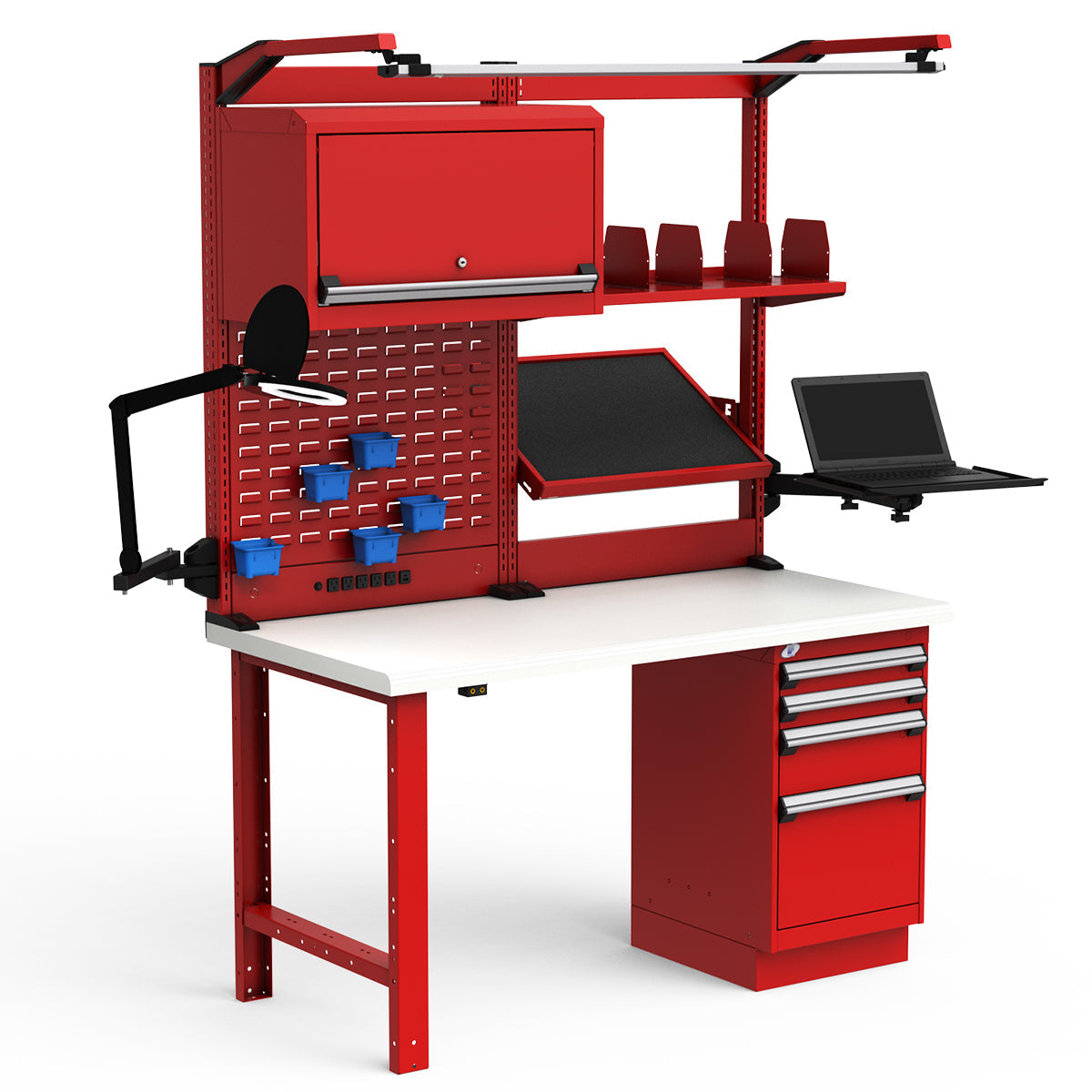Workstations - 60"W x 30"D x 82"H - Dissipative Top
