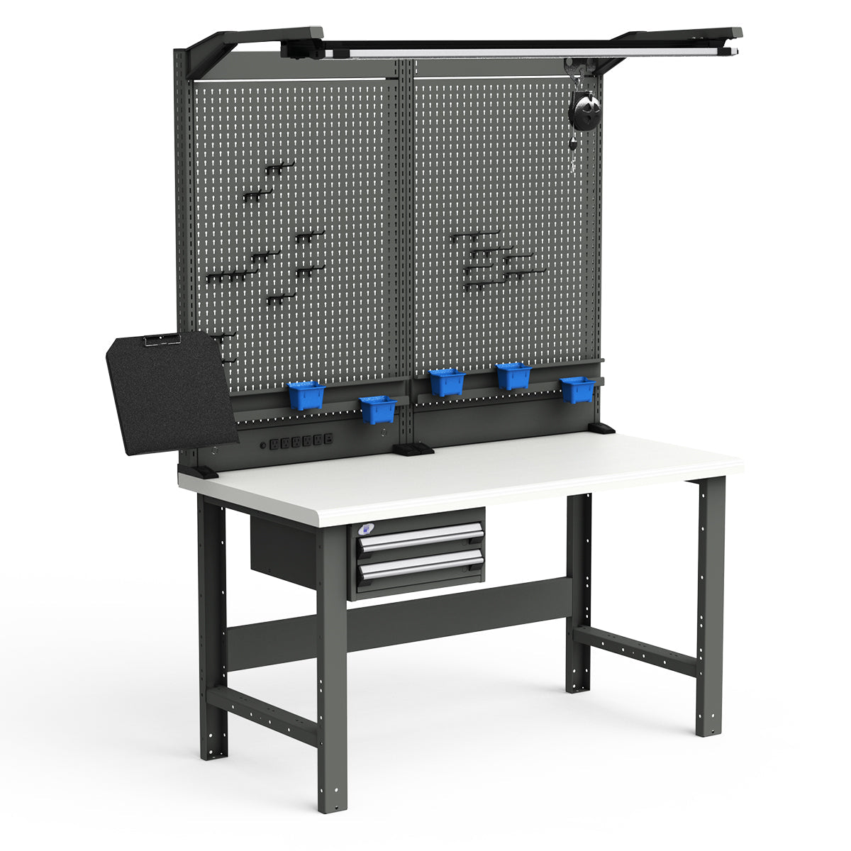 Workstations - 60"W x 30"D x 82"H - Plastic Laminated Top