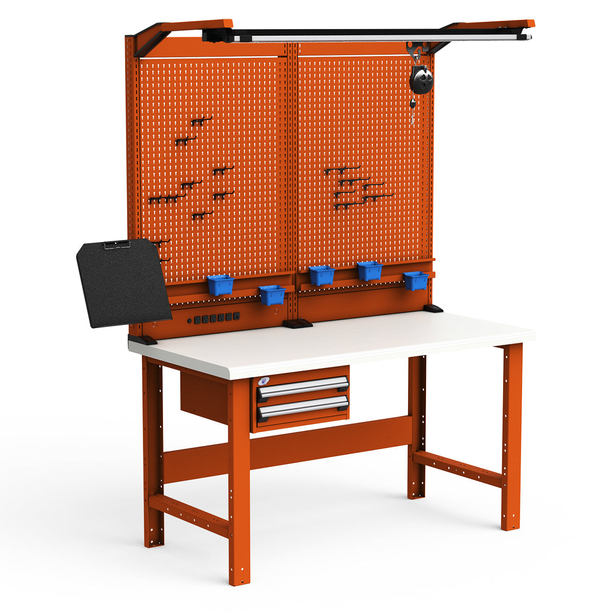 Workstations - 60"W x 30"D x 82"H - Plastic Laminated Top