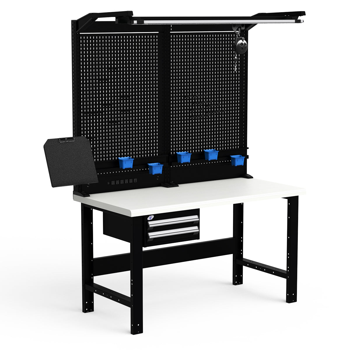 Workstations - 60"W x 30"D x 82"H - Plastic Laminated Top