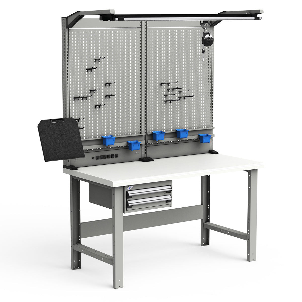 Workstations - 60"W x 30"D x 82"H - Plastic Laminated Top