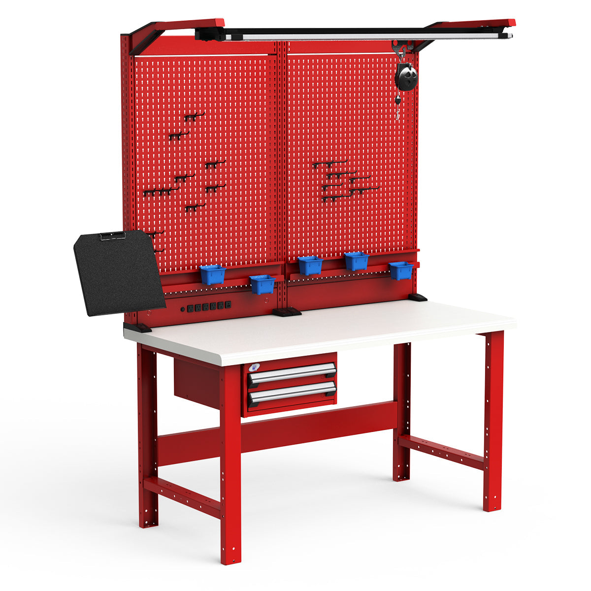 Workstations - 60"W x 30"D x 82"H - Plastic Laminated Top