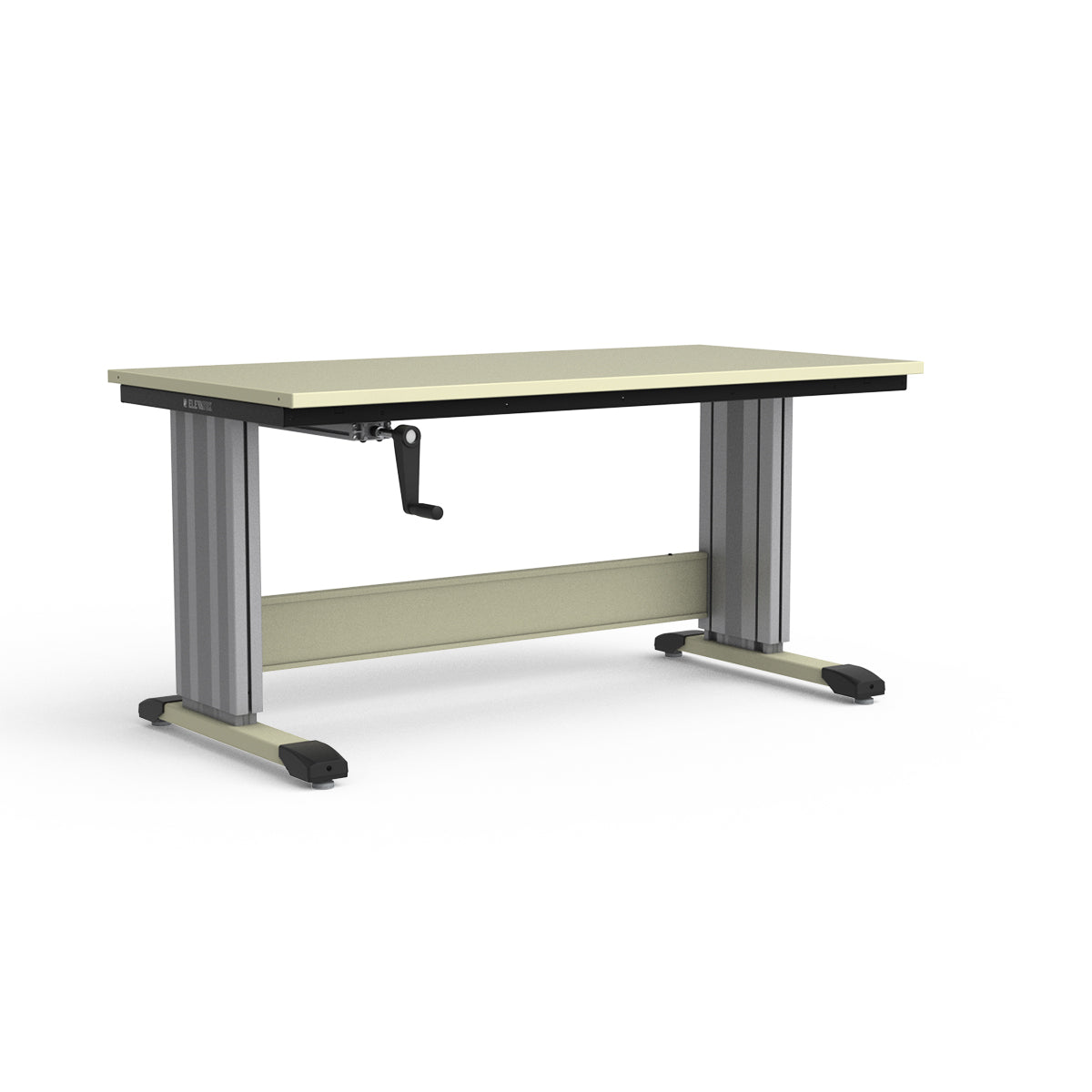 Adjustable Height Workbench - Painted Steel Top