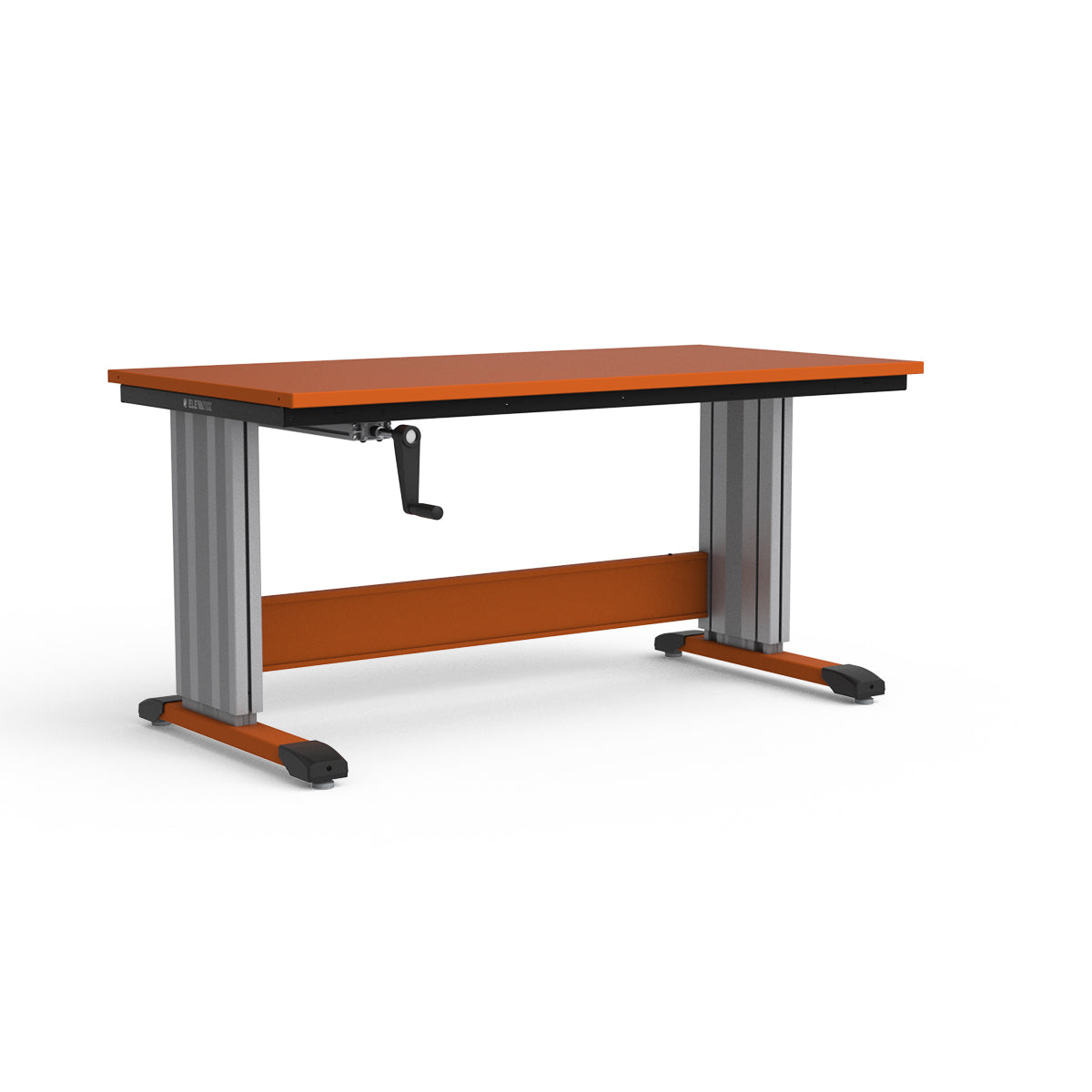 Adjustable Height Workbench - Painted Steel Top