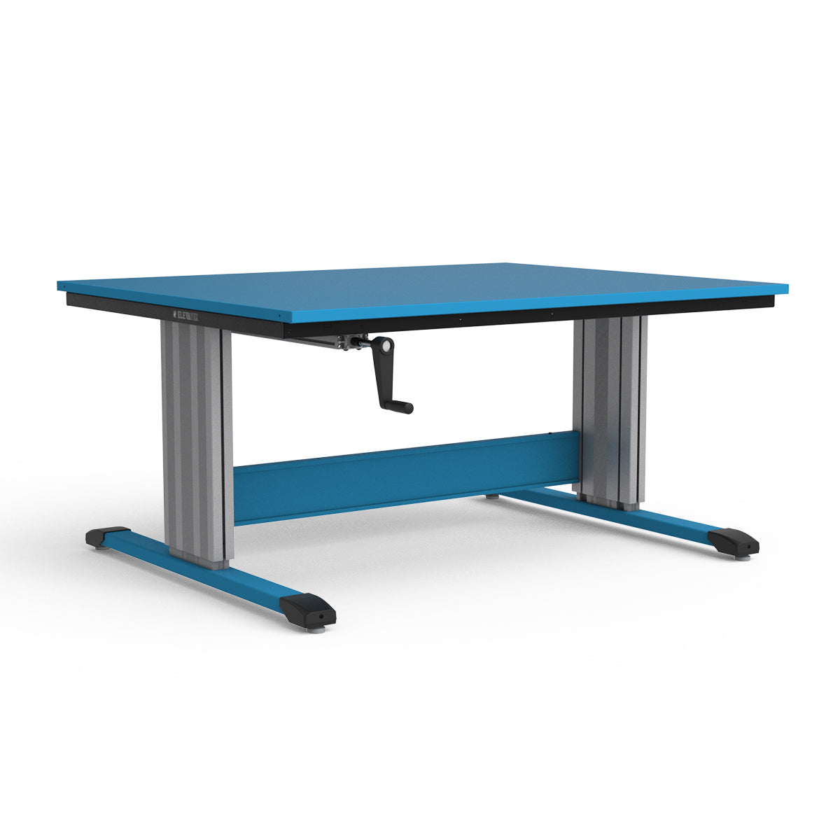 Adjustable Height Workbench - Painted Steel Top