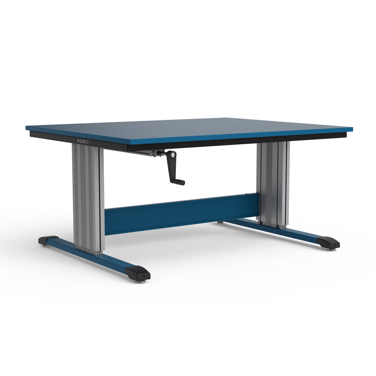 Adjustable Height Workbench - Painted Steel Top