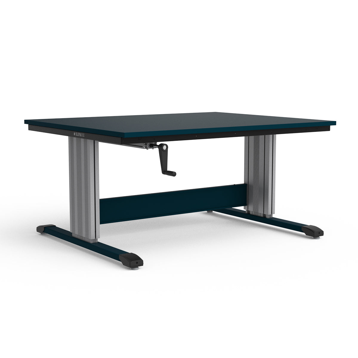 Adjustable Height Workbench - Painted Steel Top