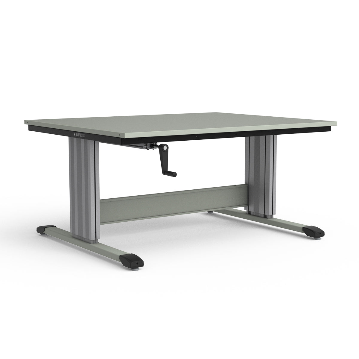 Adjustable Height Workbench - Painted Steel Top