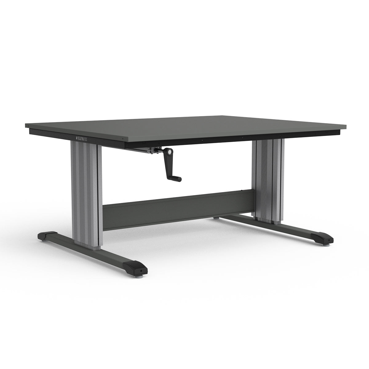 Adjustable Height Workbench - Painted Steel Top