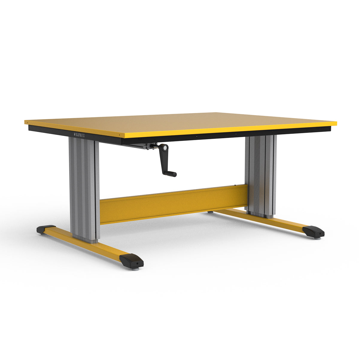 Adjustable Height Workbench - Painted Steel Top