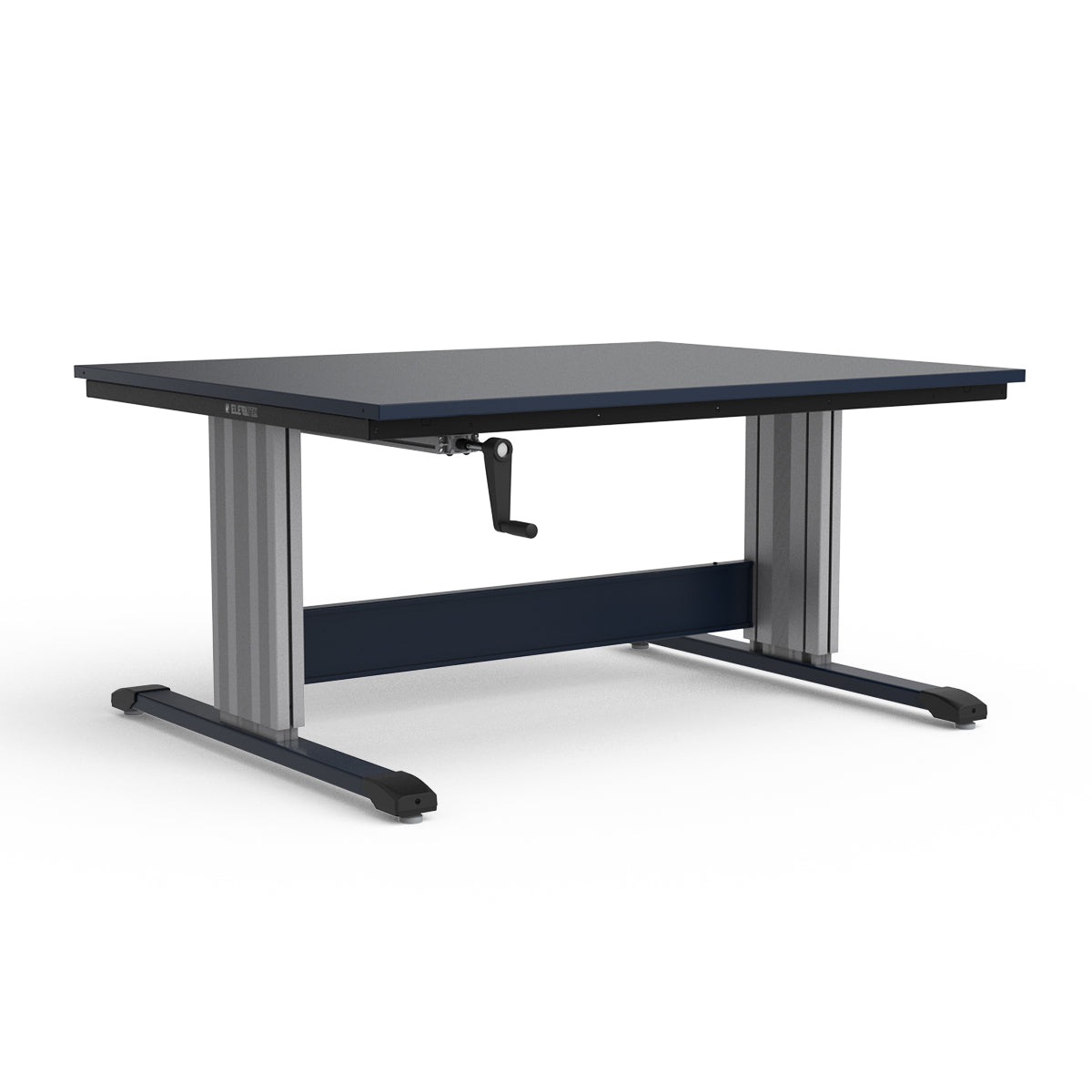 Adjustable Height Workbench - Painted Steel Top