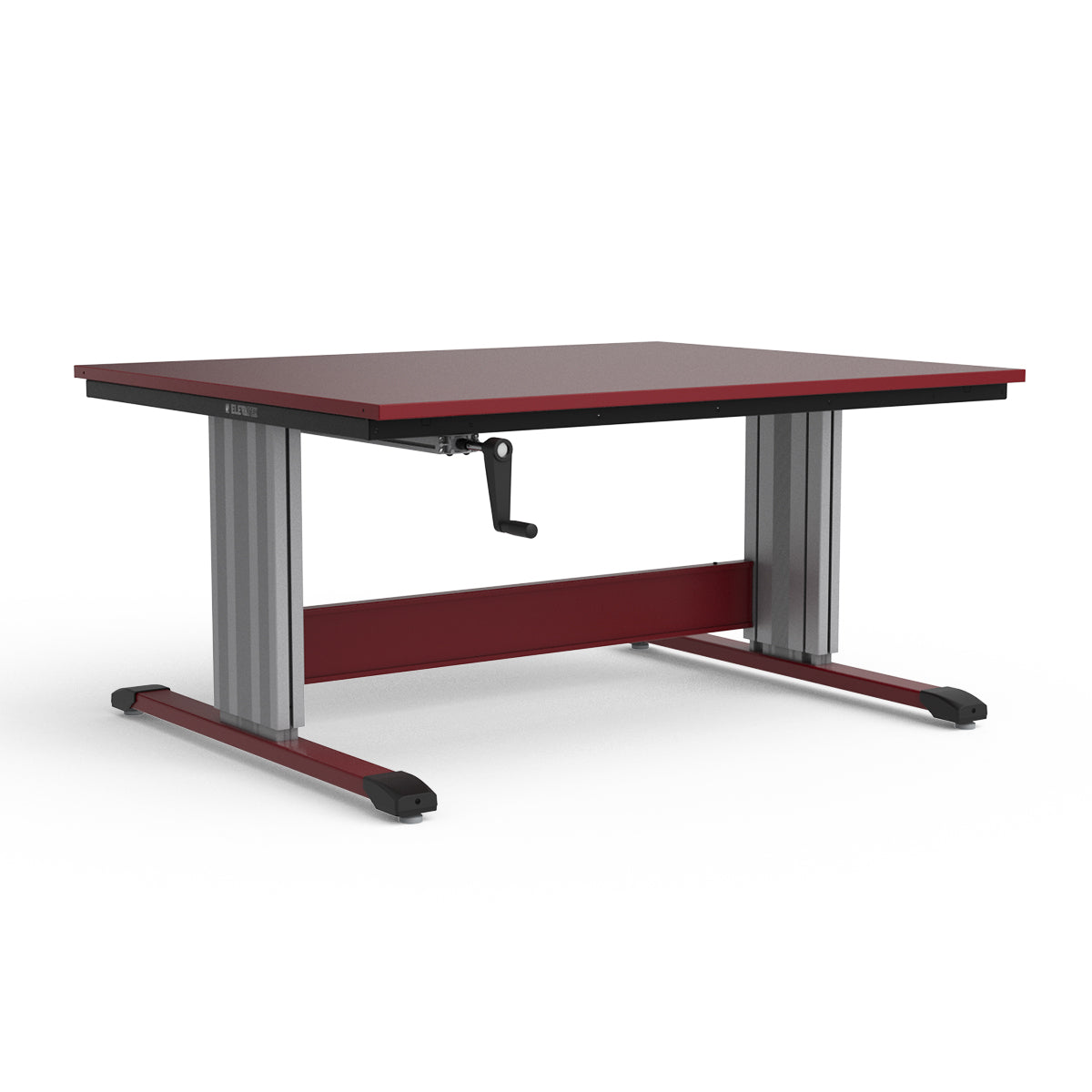 Adjustable Height Workbench - Painted Steel Top
