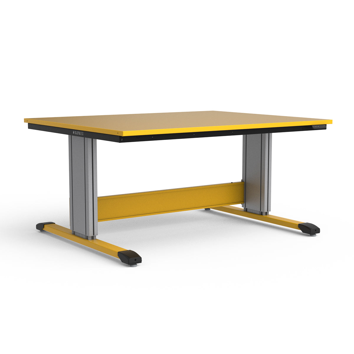 Adjustable Height Workbench - Painted Steel Top