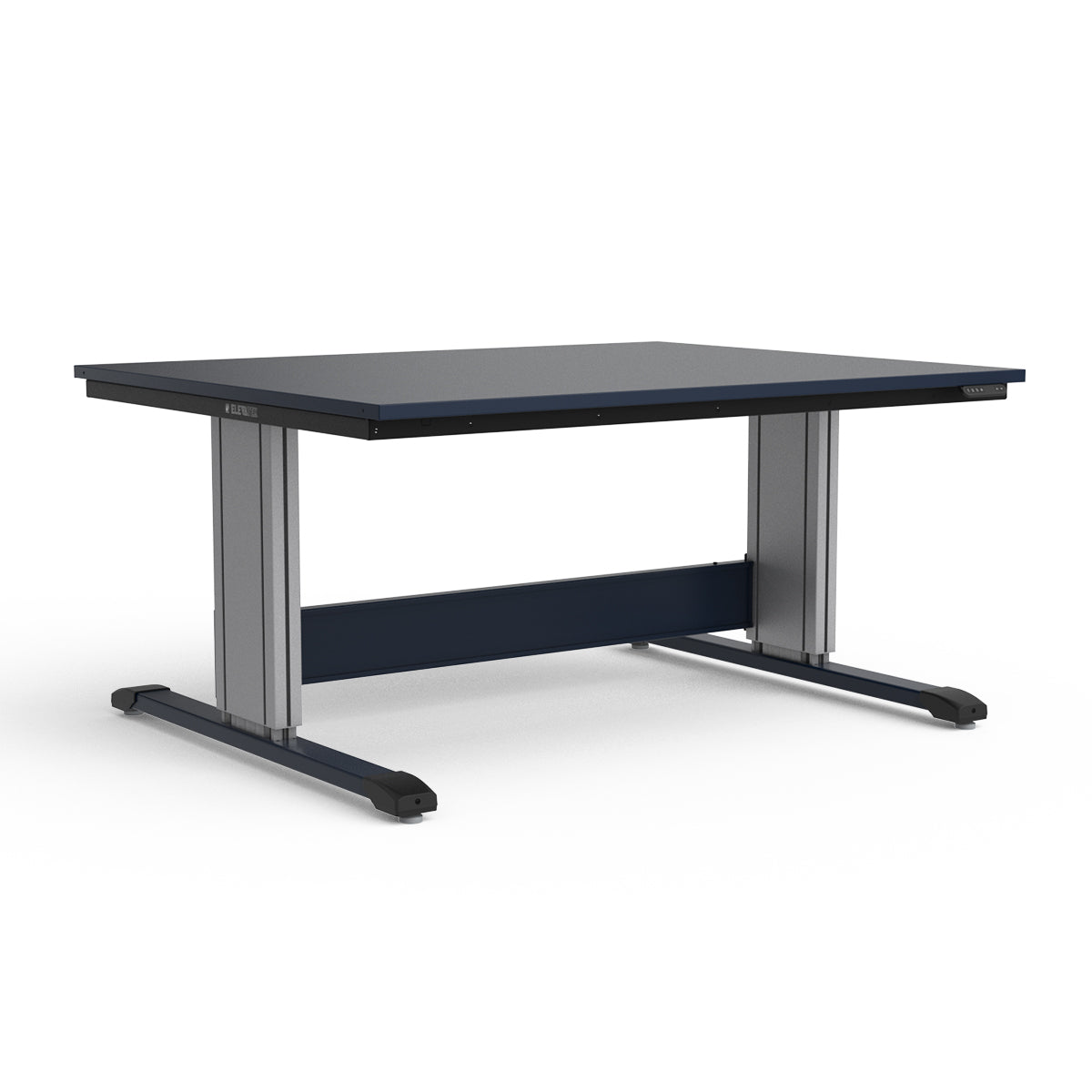 Adjustable Height Workbench - Painted Steel Top
