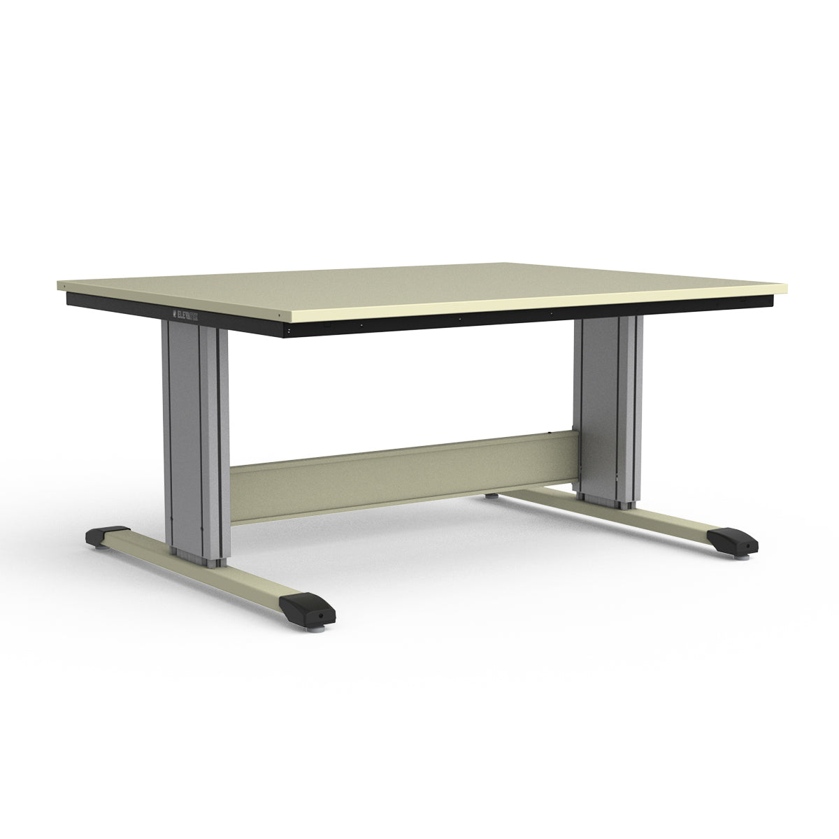 Adjustable Height Workbench - Painted Steel Top