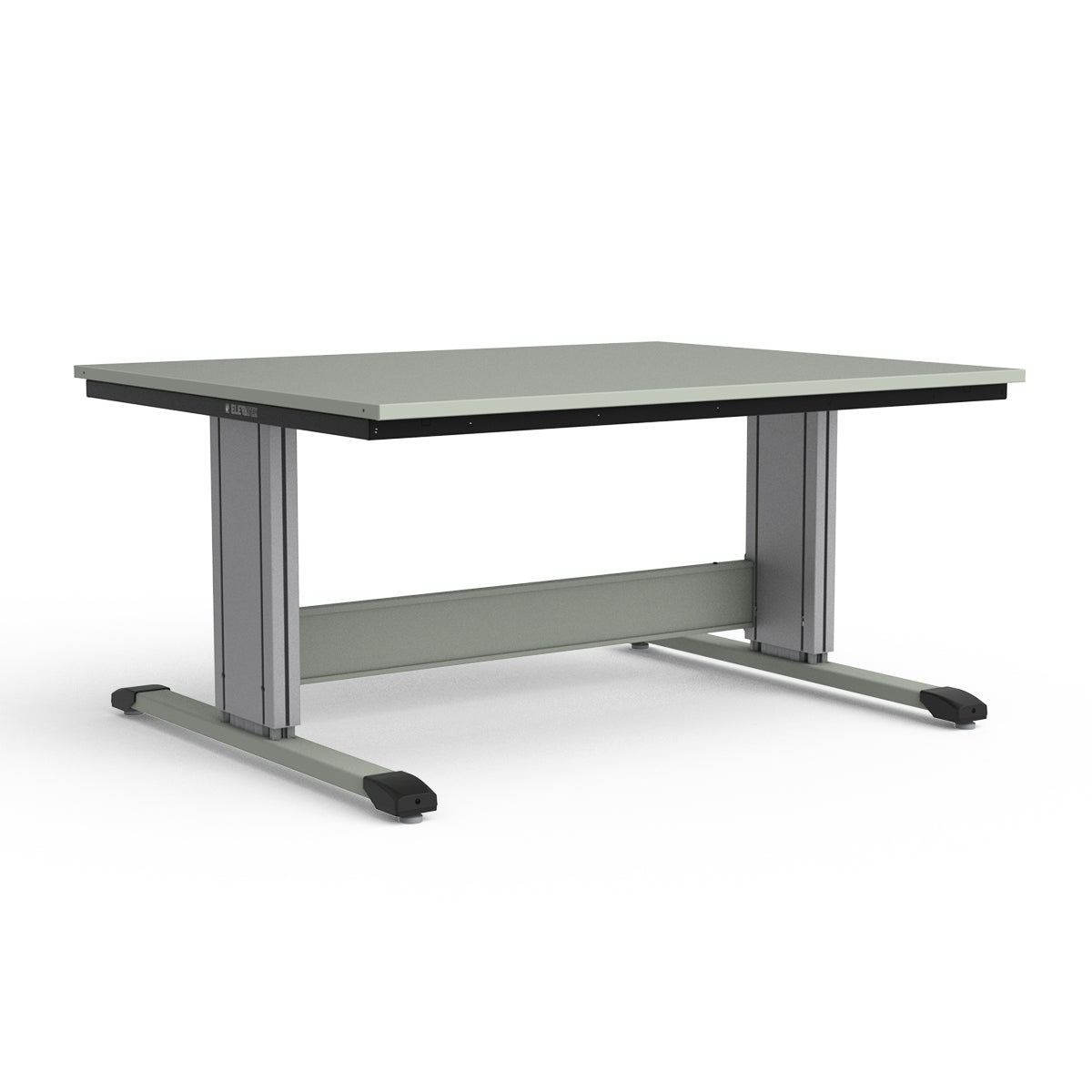 Adjustable Height Workbench - Painted Steel Top