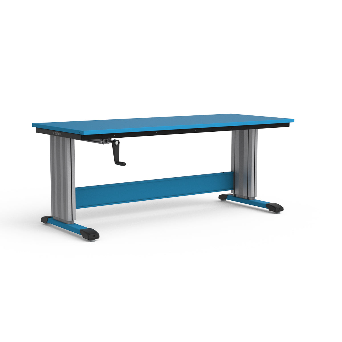 Adjustable Height Workbench - Painted Steel Top