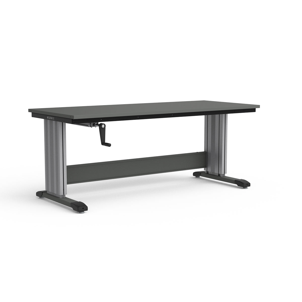 Adjustable Height Workbench - Painted Steel Top