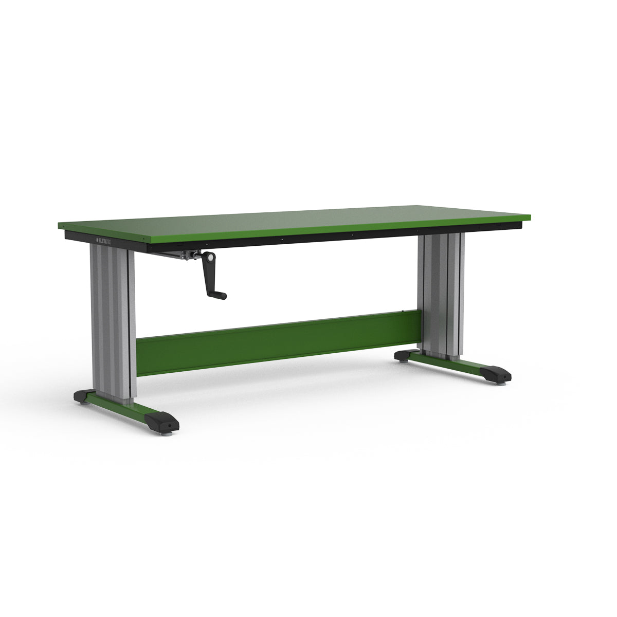 Adjustable Height Workbench - Painted Steel Top
