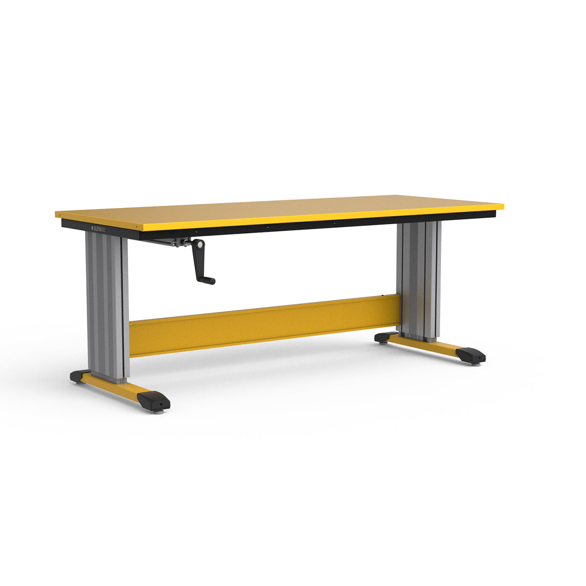 Adjustable Height Workbench - Painted Steel Top