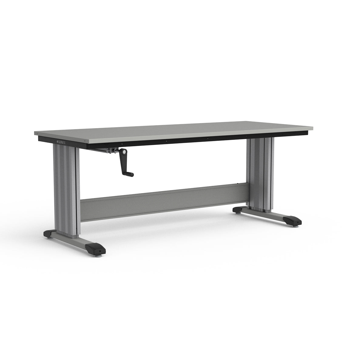 Adjustable Height Workbench - Painted Steel Top