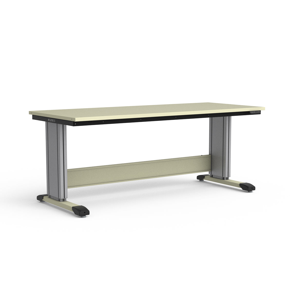 Adjustable Height Workbench - Painted Steel Top