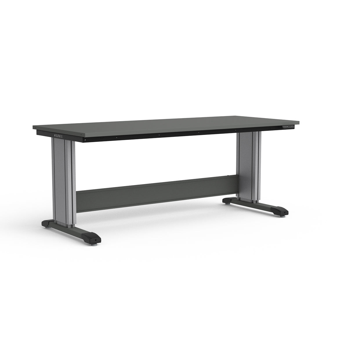 Adjustable Height Workbench - Painted Steel Top