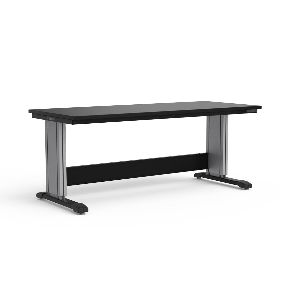 Adjustable Height Workbench - Painted Steel Top