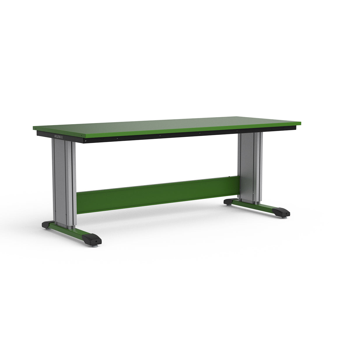 Adjustable Height Workbench - Painted Steel Top