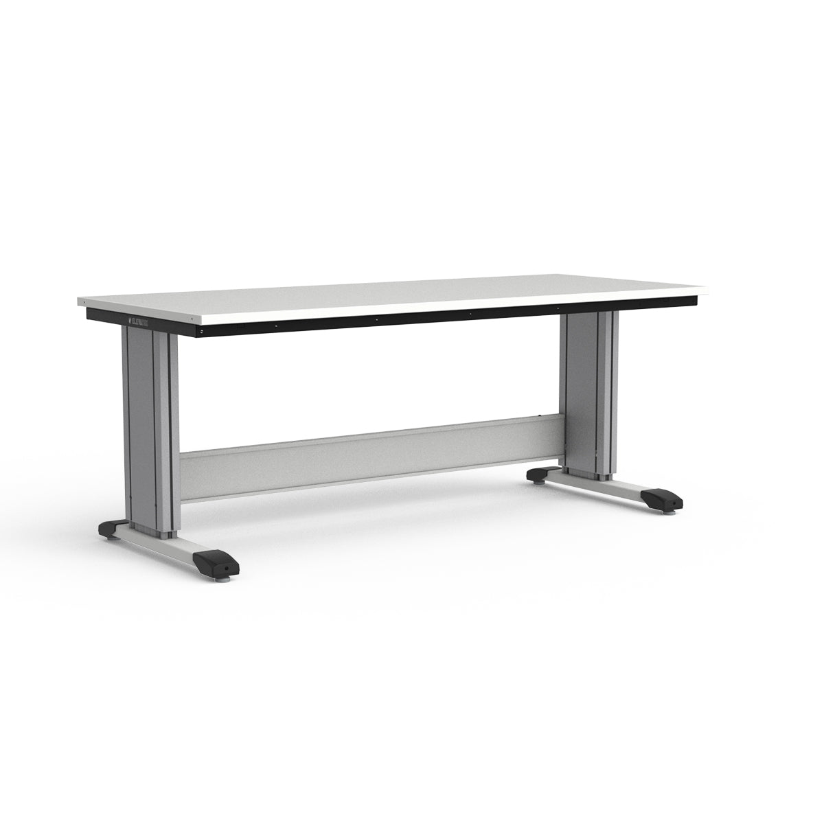 Adjustable Height Workbench - Painted Steel Top