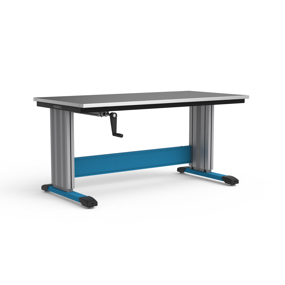Adjustable Height Workbench - Stainless Steel Top
