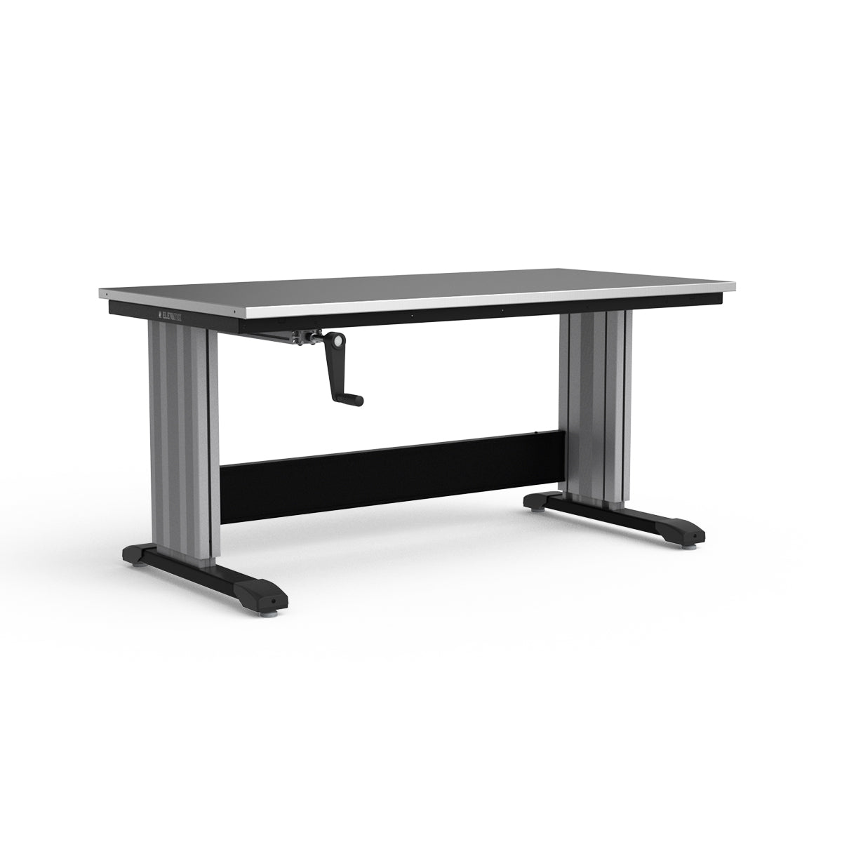 Adjustable Height Workbench - Stainless Steel Top