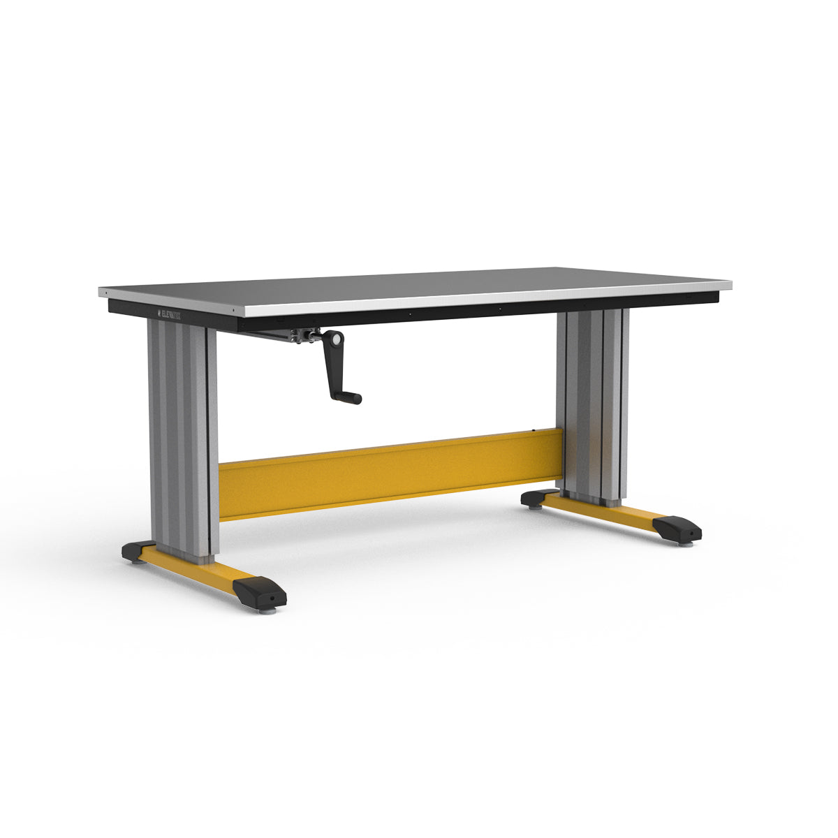 Adjustable Height Workbench - Stainless Steel Top