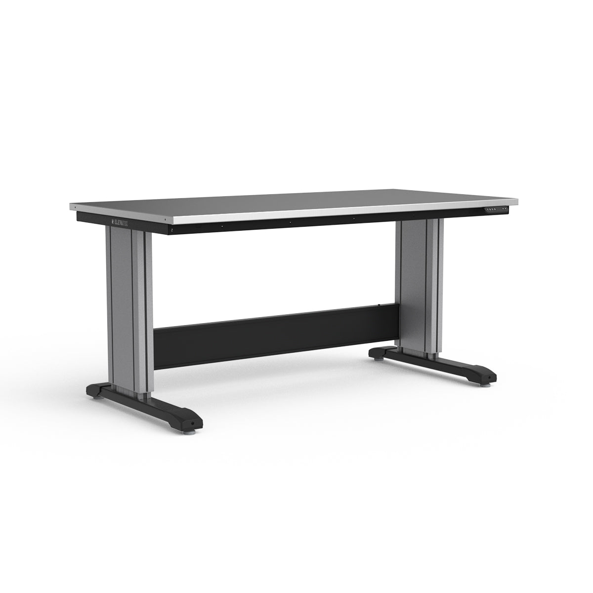Adjustable Height Workbench - Stainless Steel Top