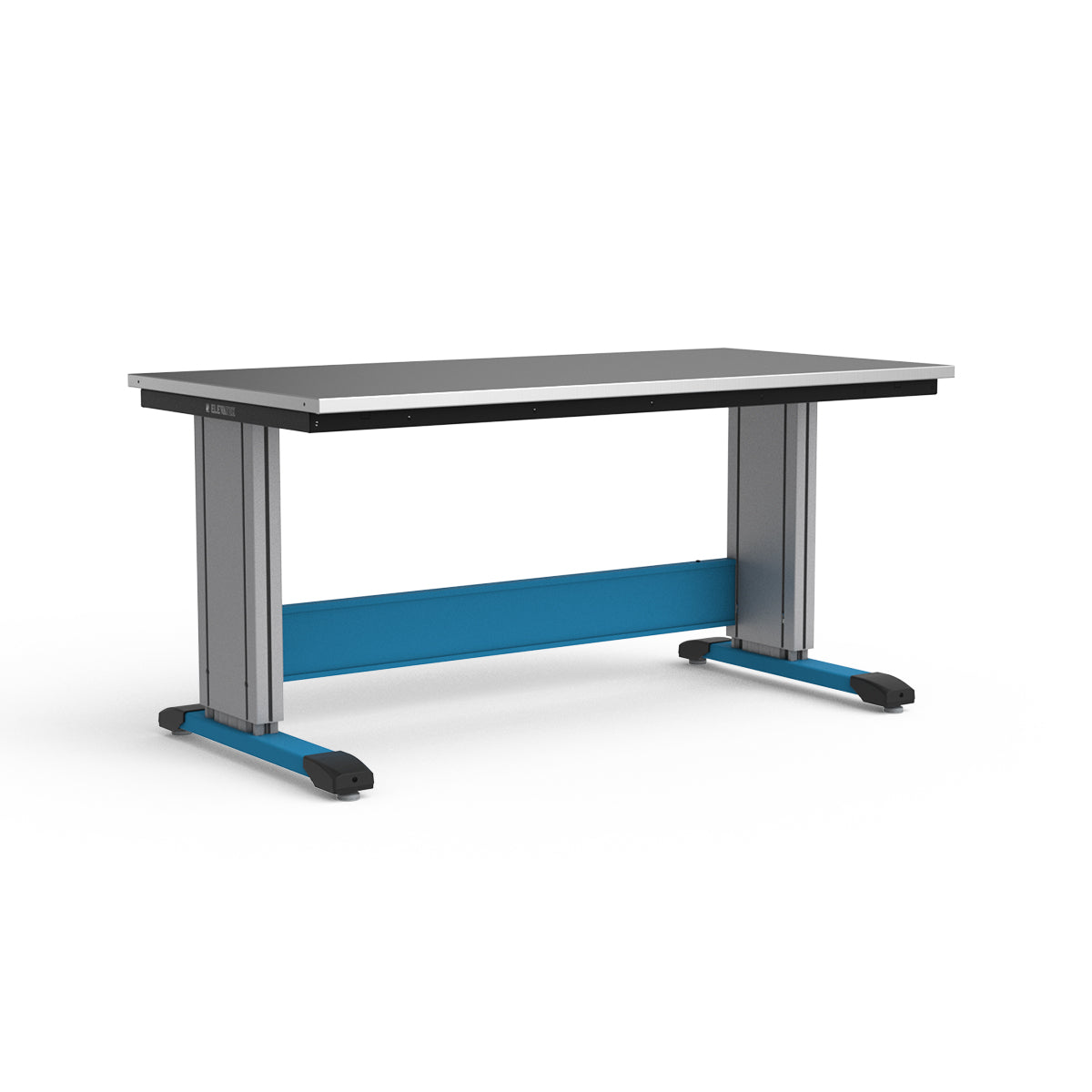 Adjustable Height Workbench - Stainless Steel Top