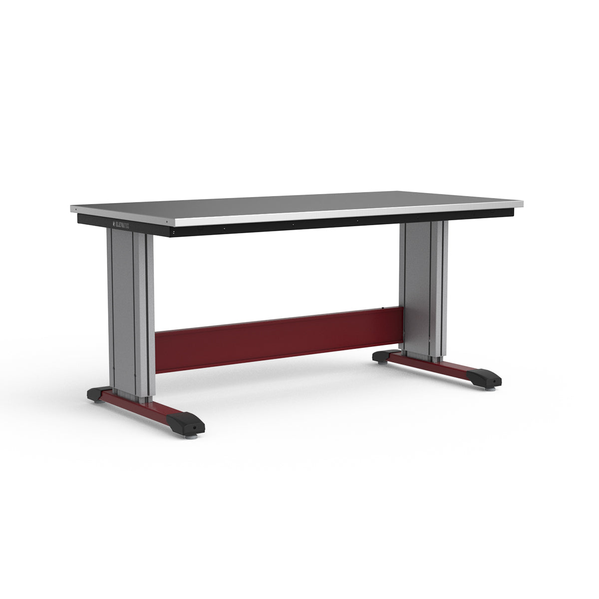 Adjustable Height Workbench - Stainless Steel Top