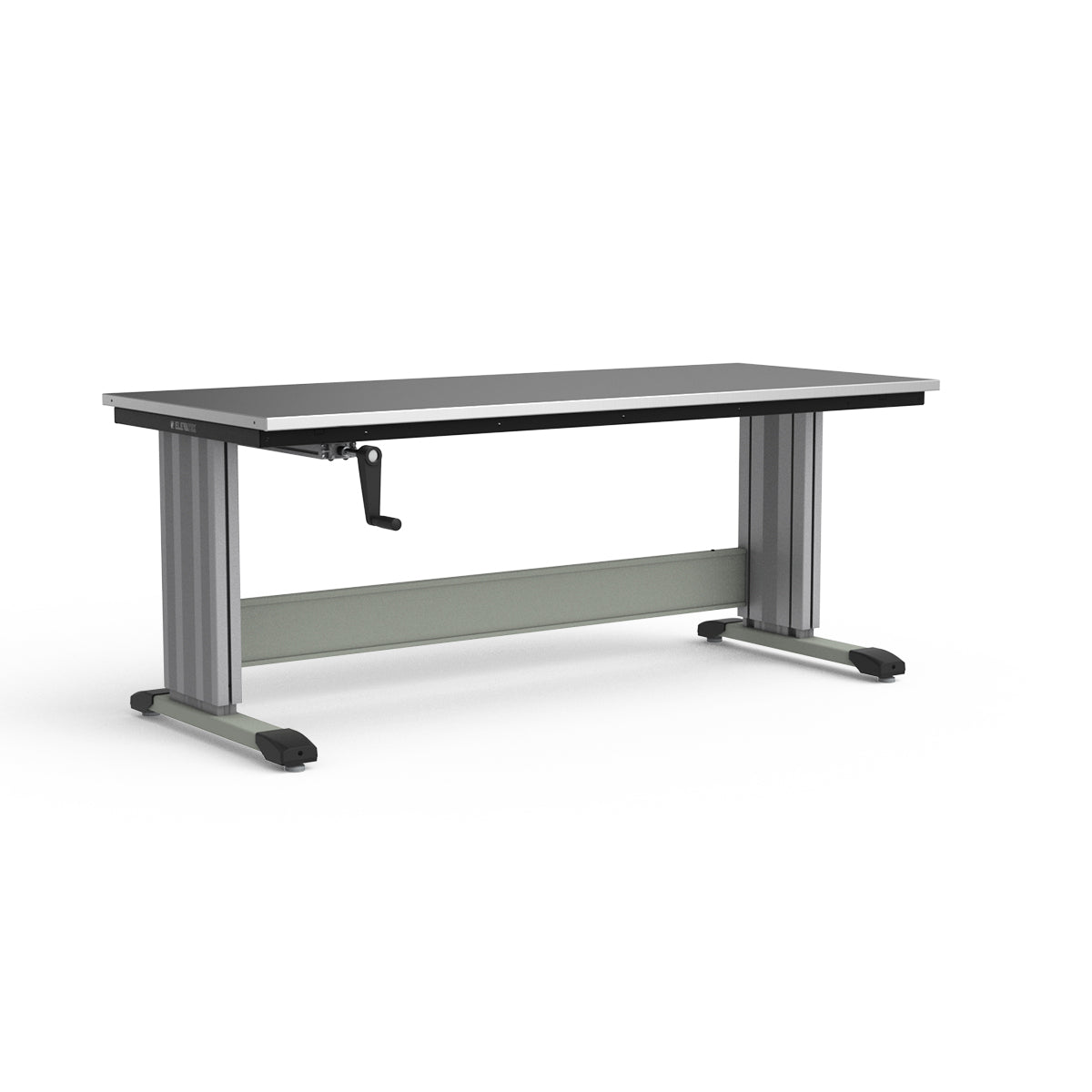Adjustable Height Workbench - Stainless Steel Top