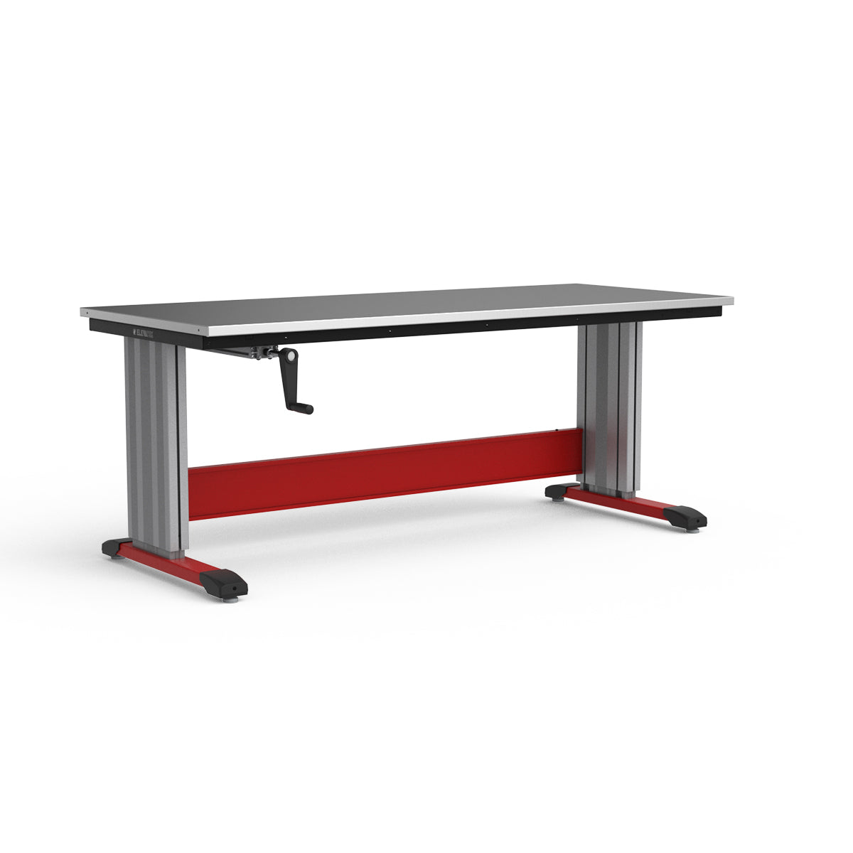 Adjustable Height Workbench - Stainless Steel Top