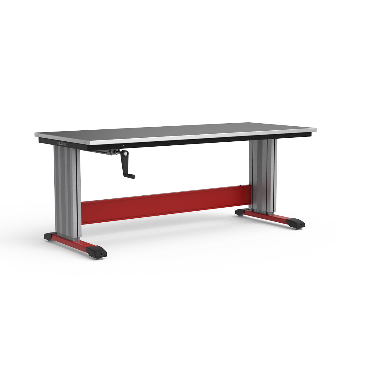 Adjustable Height Workbench - Stainless Steel Top