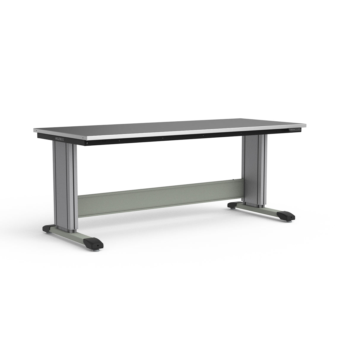 Adjustable Height Workbench - Stainless Steel Top