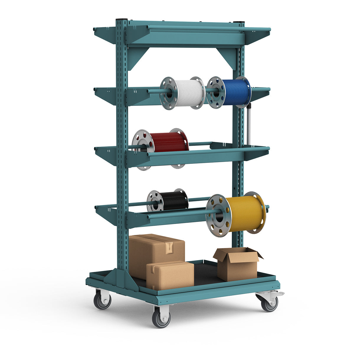 Service Cart - 30"W x 27"D x 59 3/4"H - Wire Spool Models