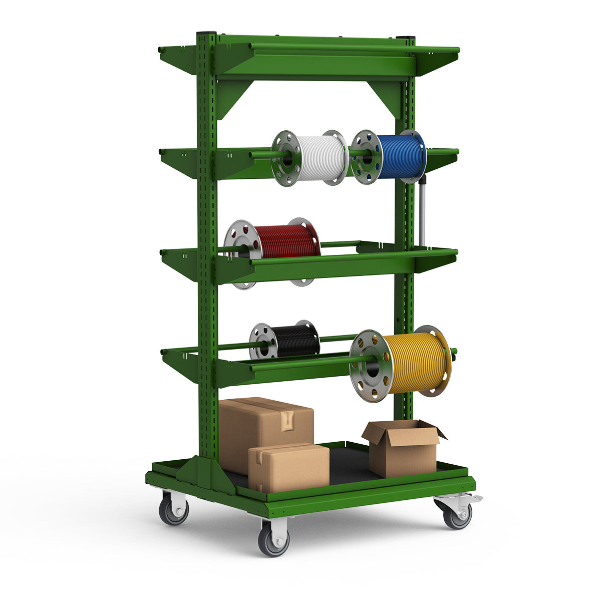 Service Cart - 30"W x 27"D x 59 3/4"H - Wire Spool Models
