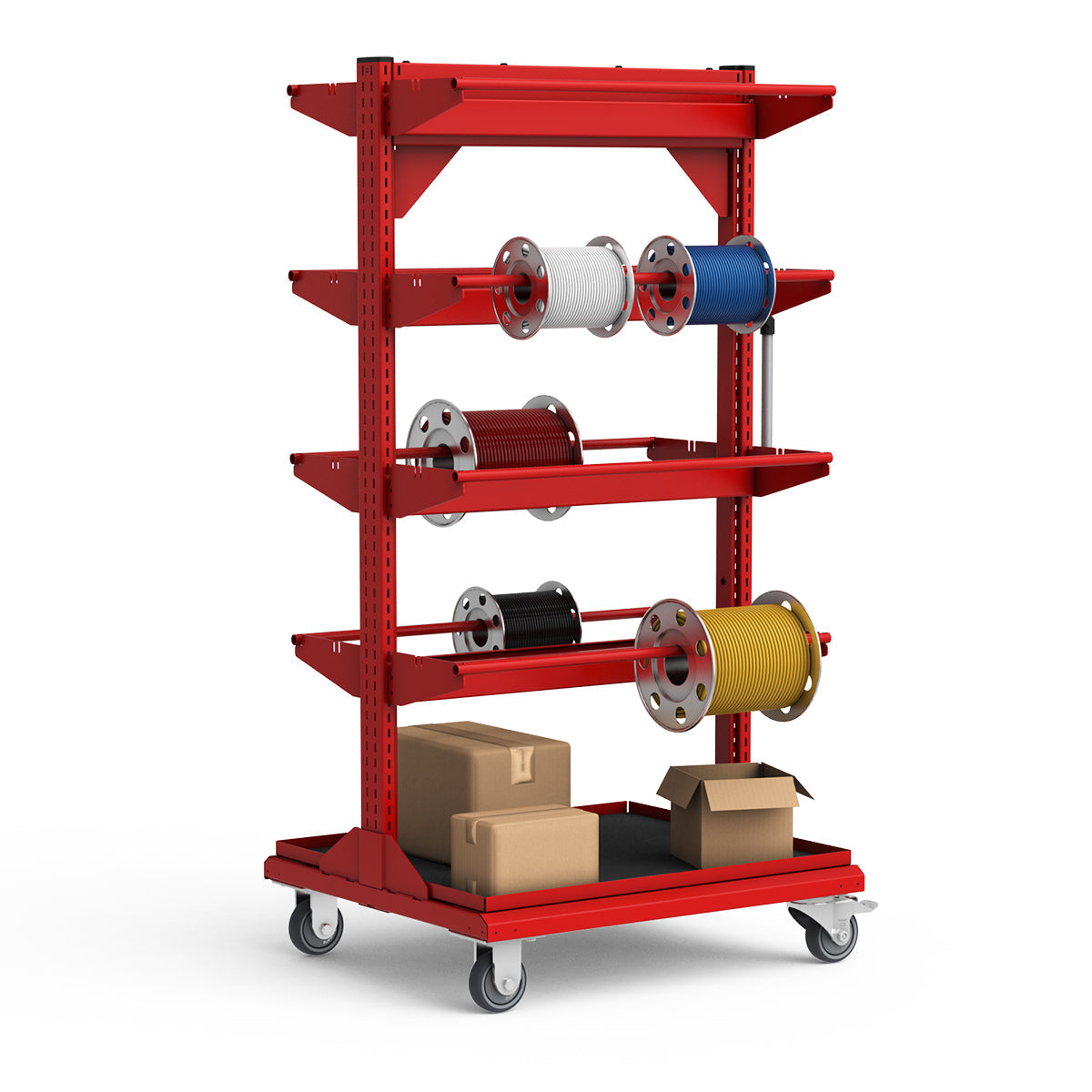 Service Cart - 30"W x 27"D x 59 3/4"H - Wire Spool Models