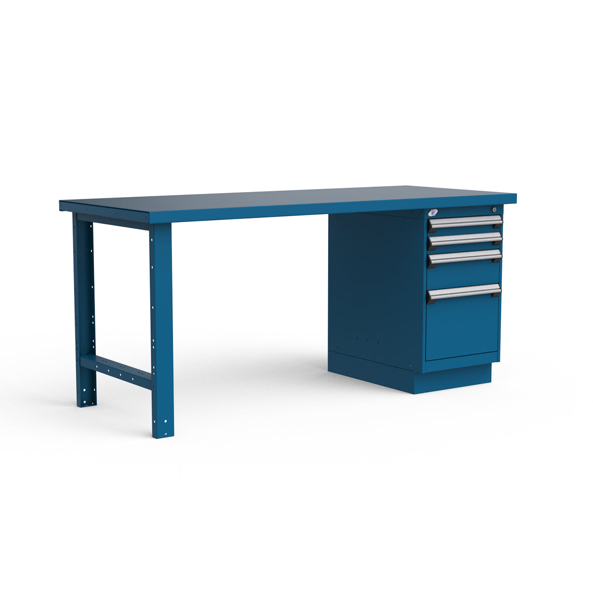 Stationary Workbench - 72"W x 30"D x 34"H - Painted Steel Top